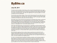 Tablet Screenshot of bybike.ca